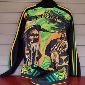 Adidas Jamaica Track Jacket (S) / Sneakers (10.5)